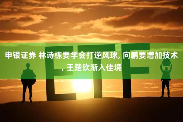 申银证券 林诗栋要学会打逆风球, 向鹏要增加技术, 王楚钦渐入佳境