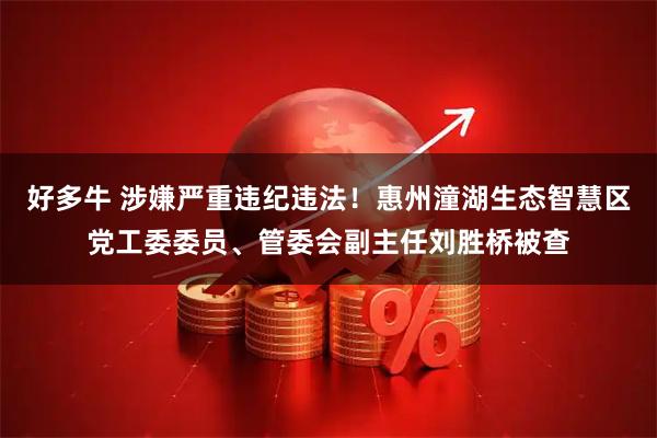 好多牛 涉嫌严重违纪违法！惠州潼湖生态智慧区党工委委员、管委会副主任刘胜桥被查